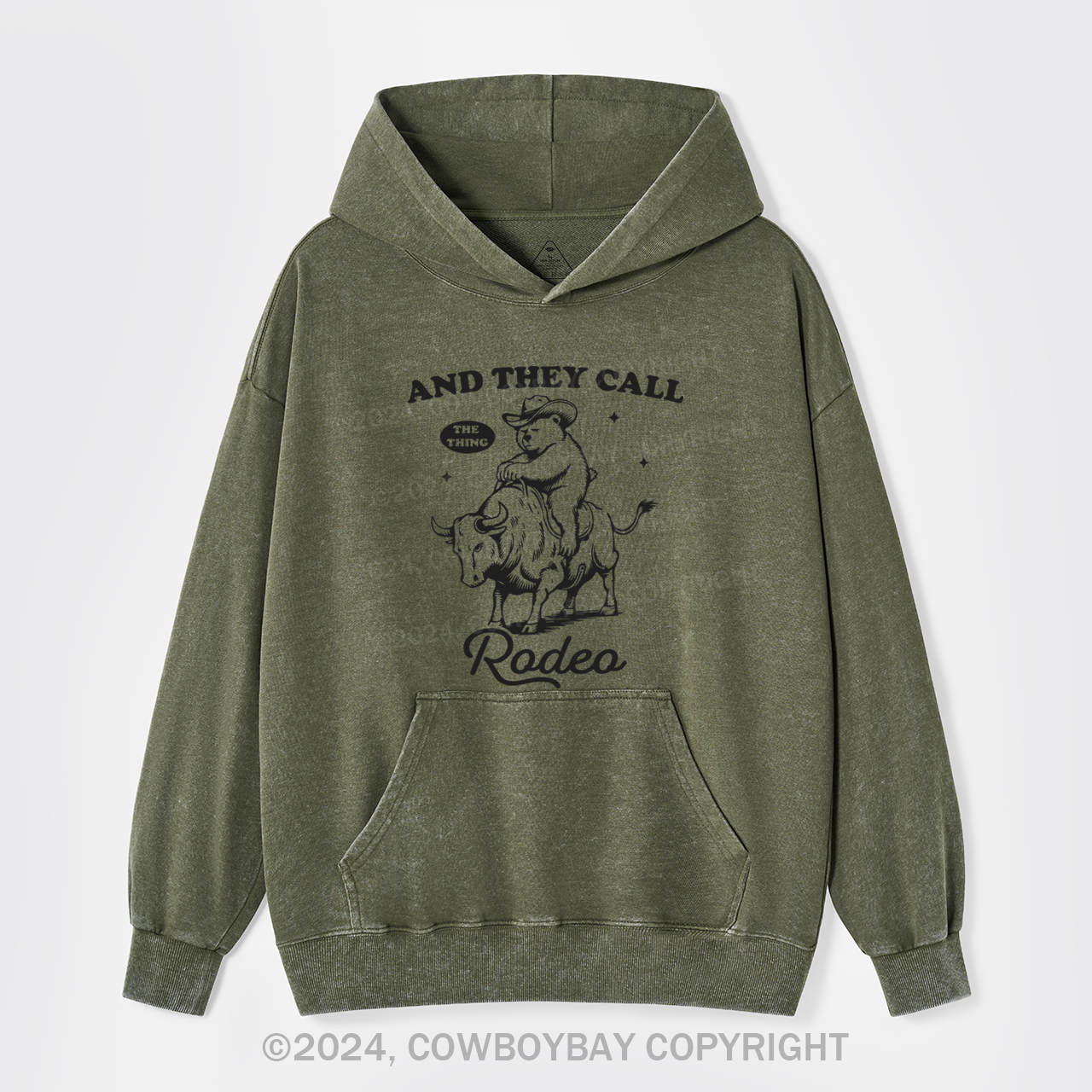 They Call The Thing Rodeo Garment-Dye Hoodies