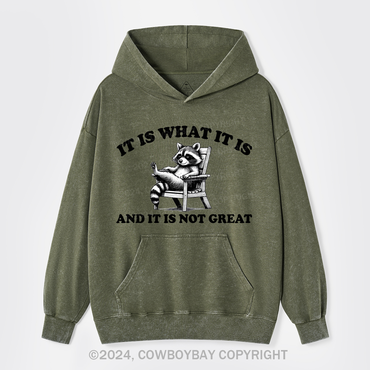 It Is What It Is And It Is Not Great Garment-Dye Hoodies