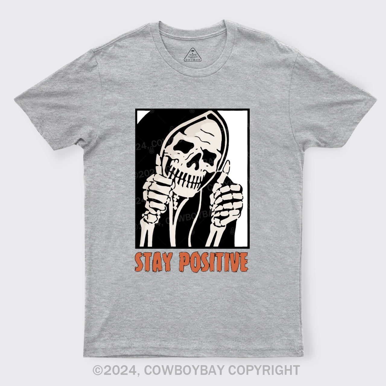 Stay Positive Skeleton T-Shirts