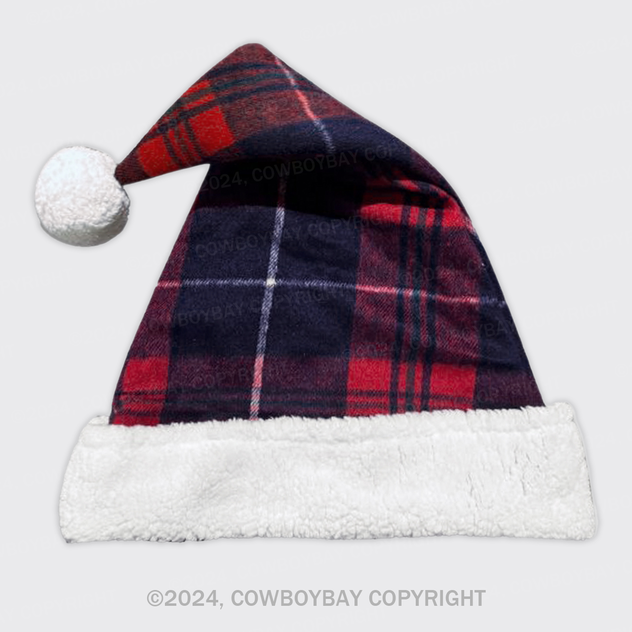 Plaid Christmas Hat