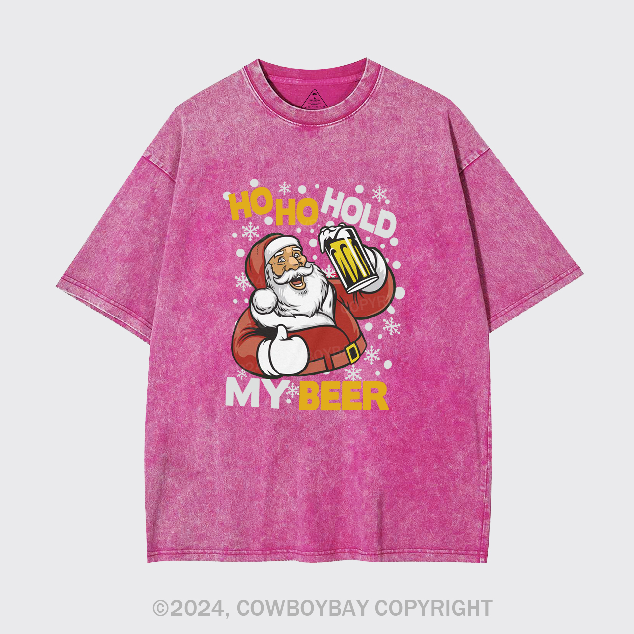 Ho Ho Hold My Beer Garment-dye Tees