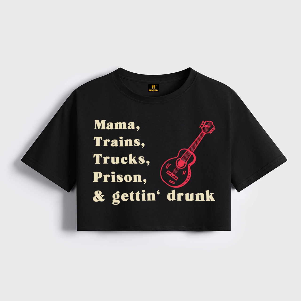 70s Country Music Cropped Boxy Tee