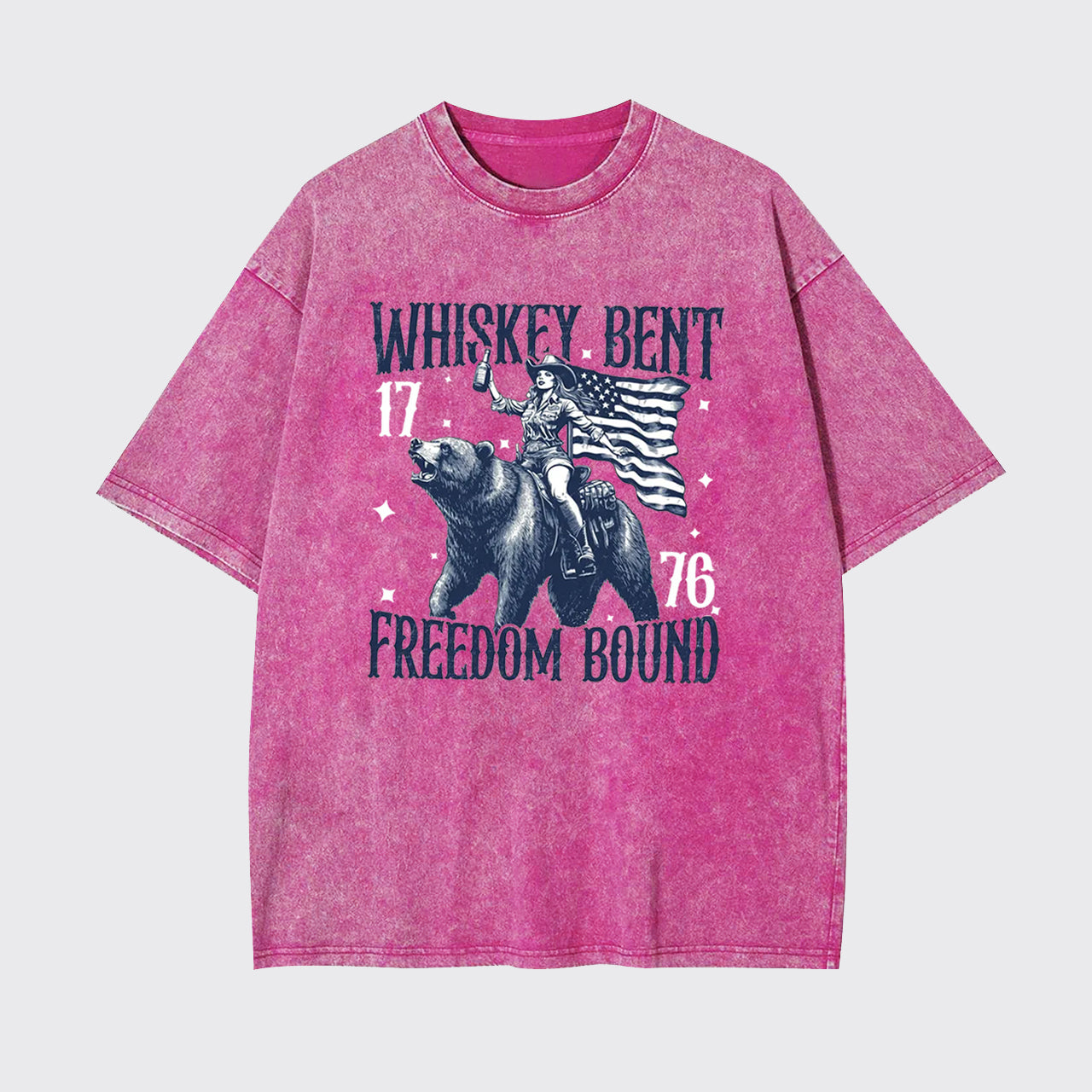 Independence Day-Whiskey Bent 1776 Garment-dye Tees