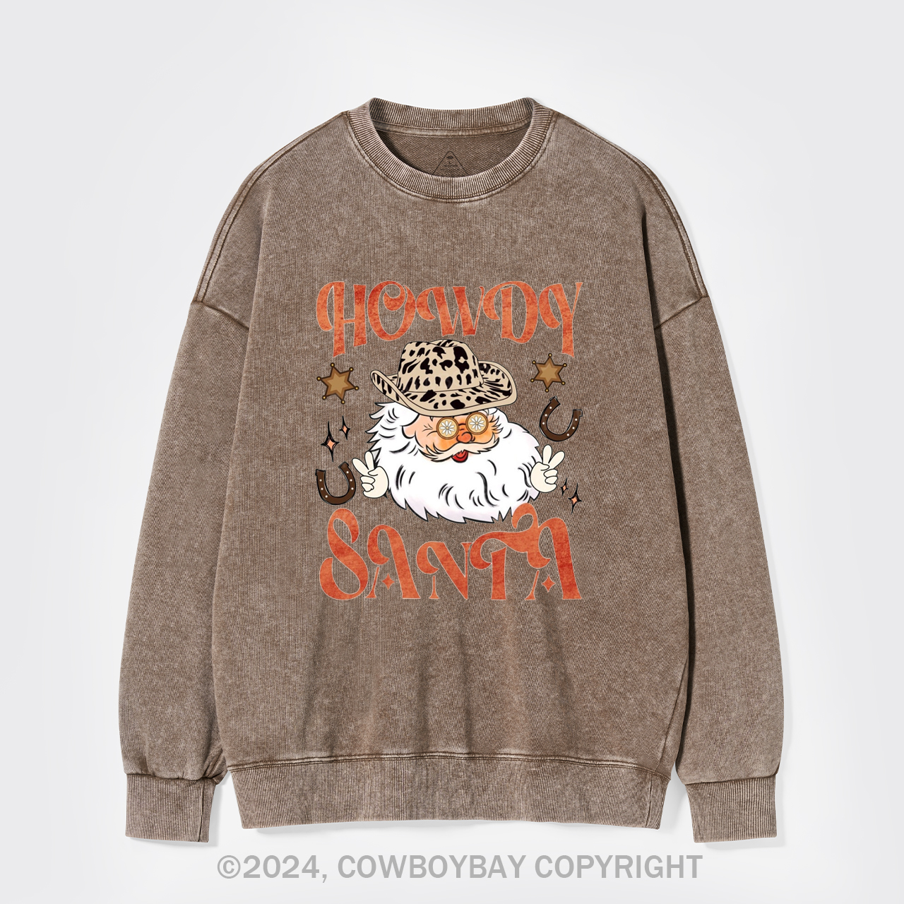 Howdy Santa Washed Sweatshirts