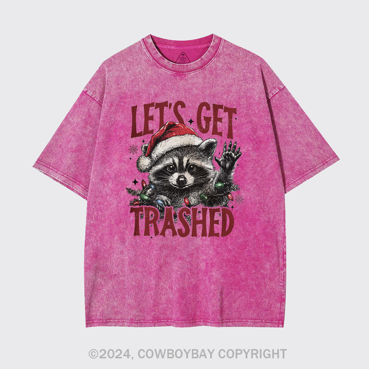 Let's Get Trashed Christmas Garment-dye Tees