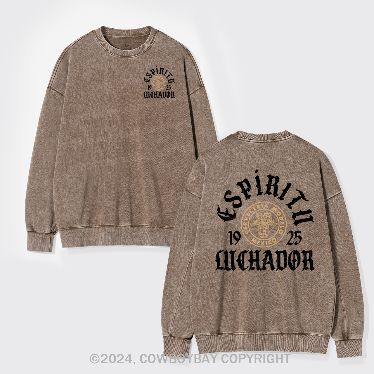 Espiritu Luchador Washed Sweatshirts