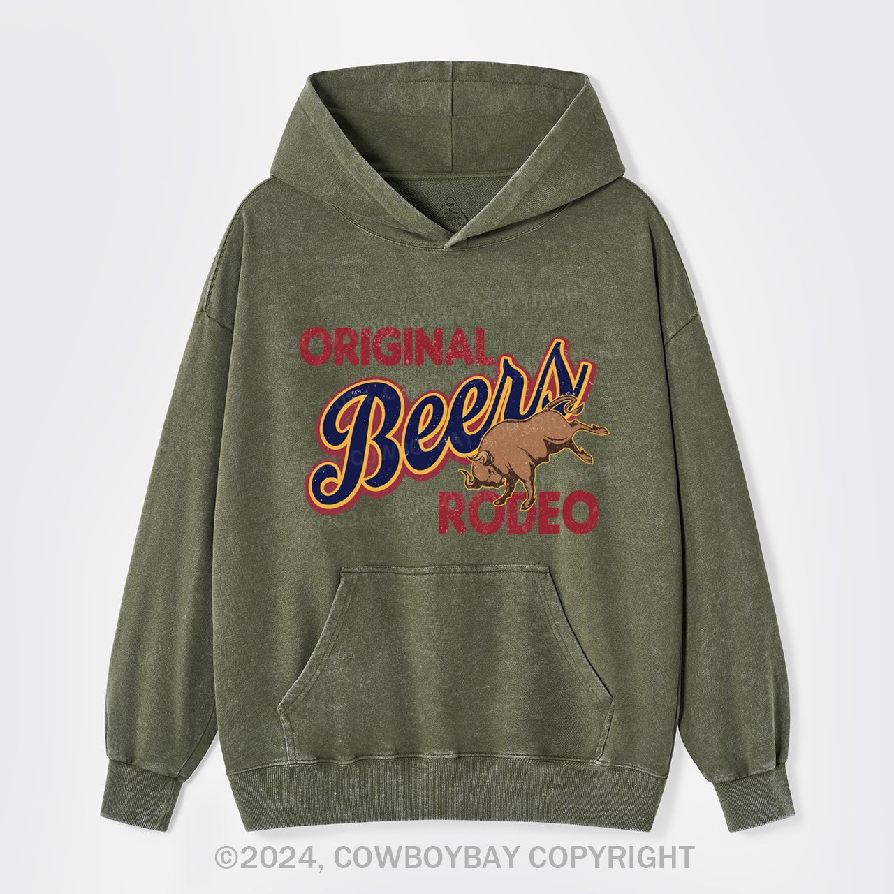 Rodeo And Beers Garment-Dye Hoodies