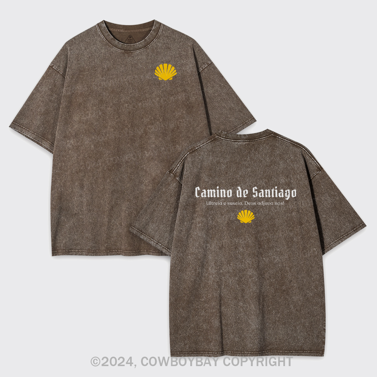 Camino De Santiago arment-dye Tees