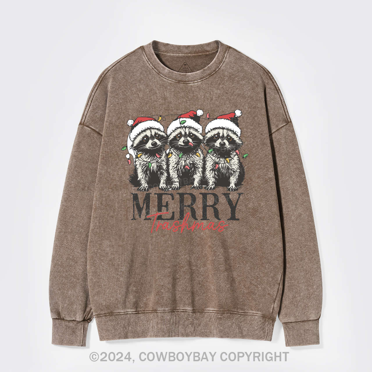 Merry Trashmas Washed Sweatshirts