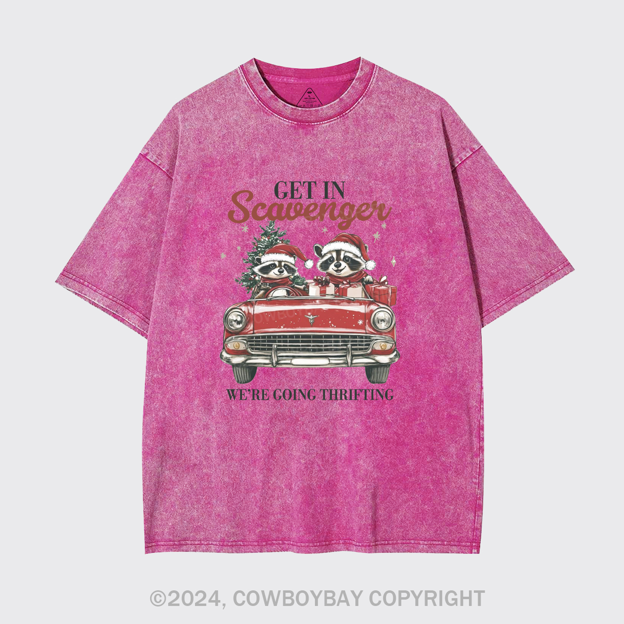 Get In Scavenger Were Going Thrifting Garment-dye Tees
