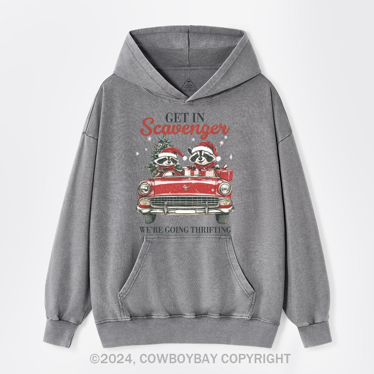 Get In Scavenger Were Going Thrifting Garment-Dye Hoodies