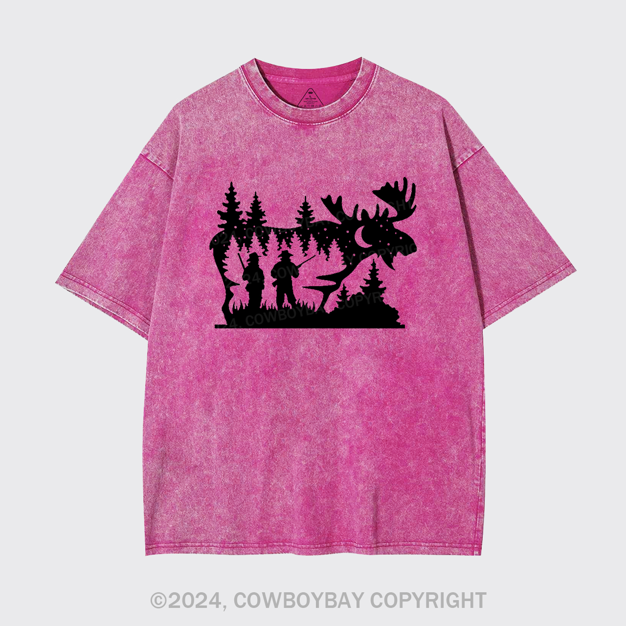 Moose Hunting Garment-dye Tees