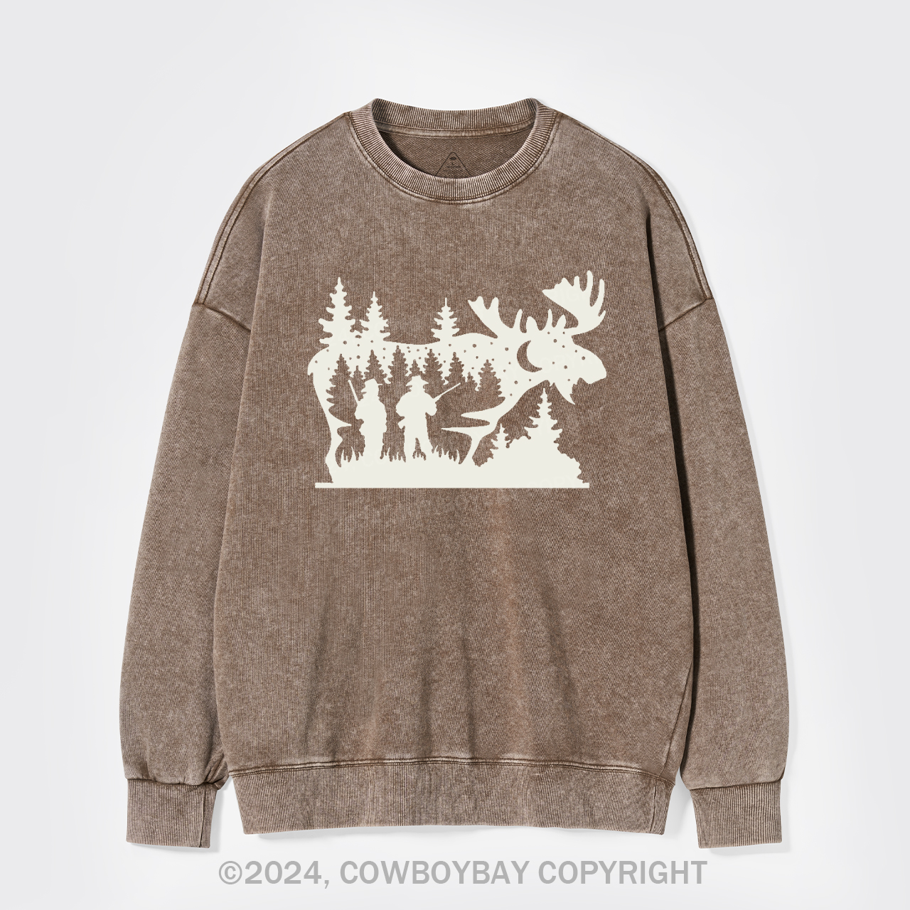 Moose Hunting Washed Sweatshirts