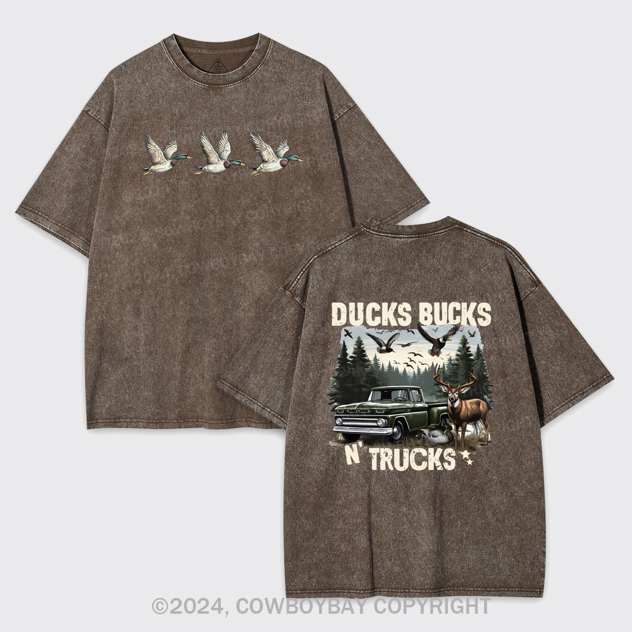 Bucks Ducks N'trucks Garment-dye Tees