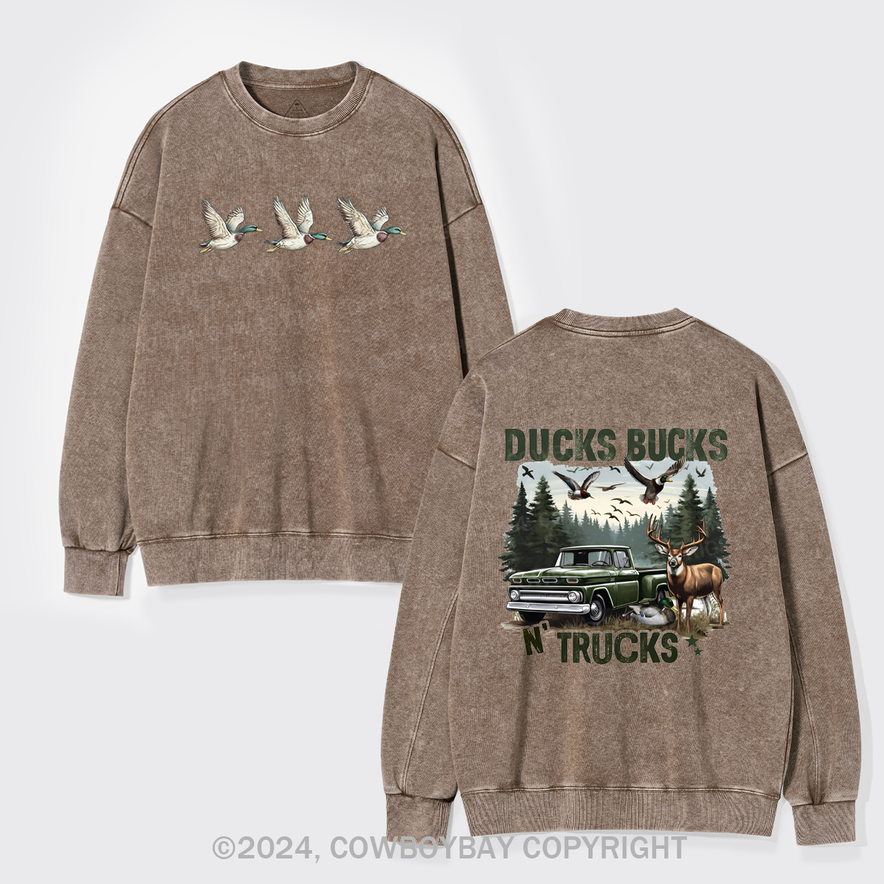 Bucks Ducks N'trucks Washed Sweatshirts