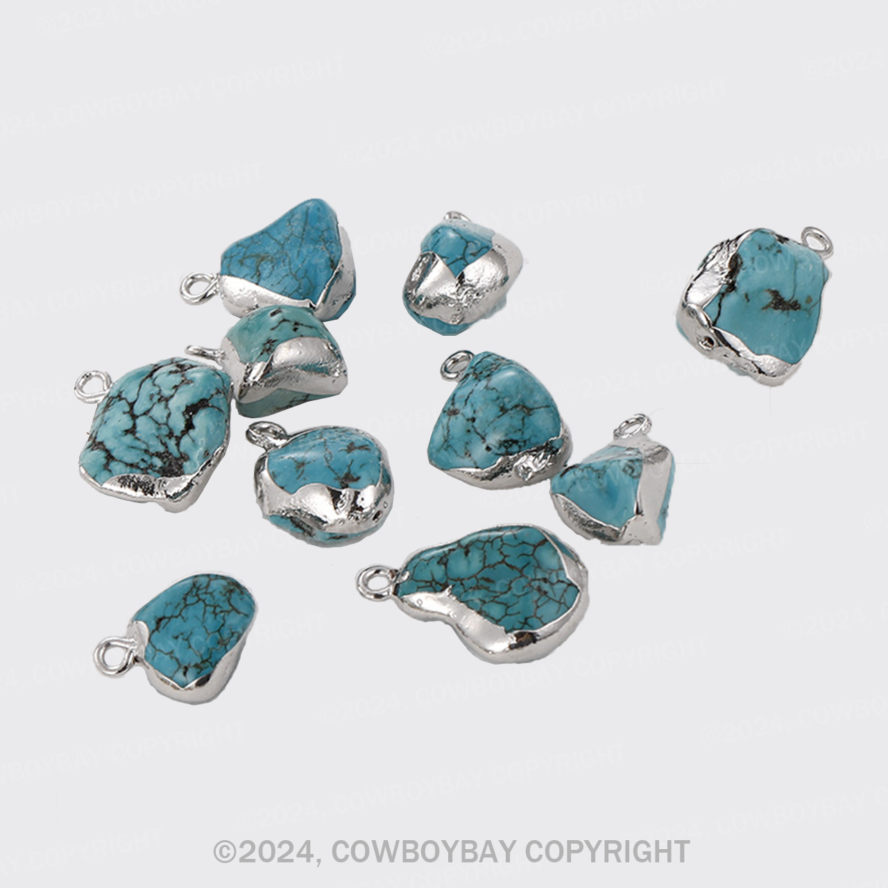 Turquoise Letter Necklace