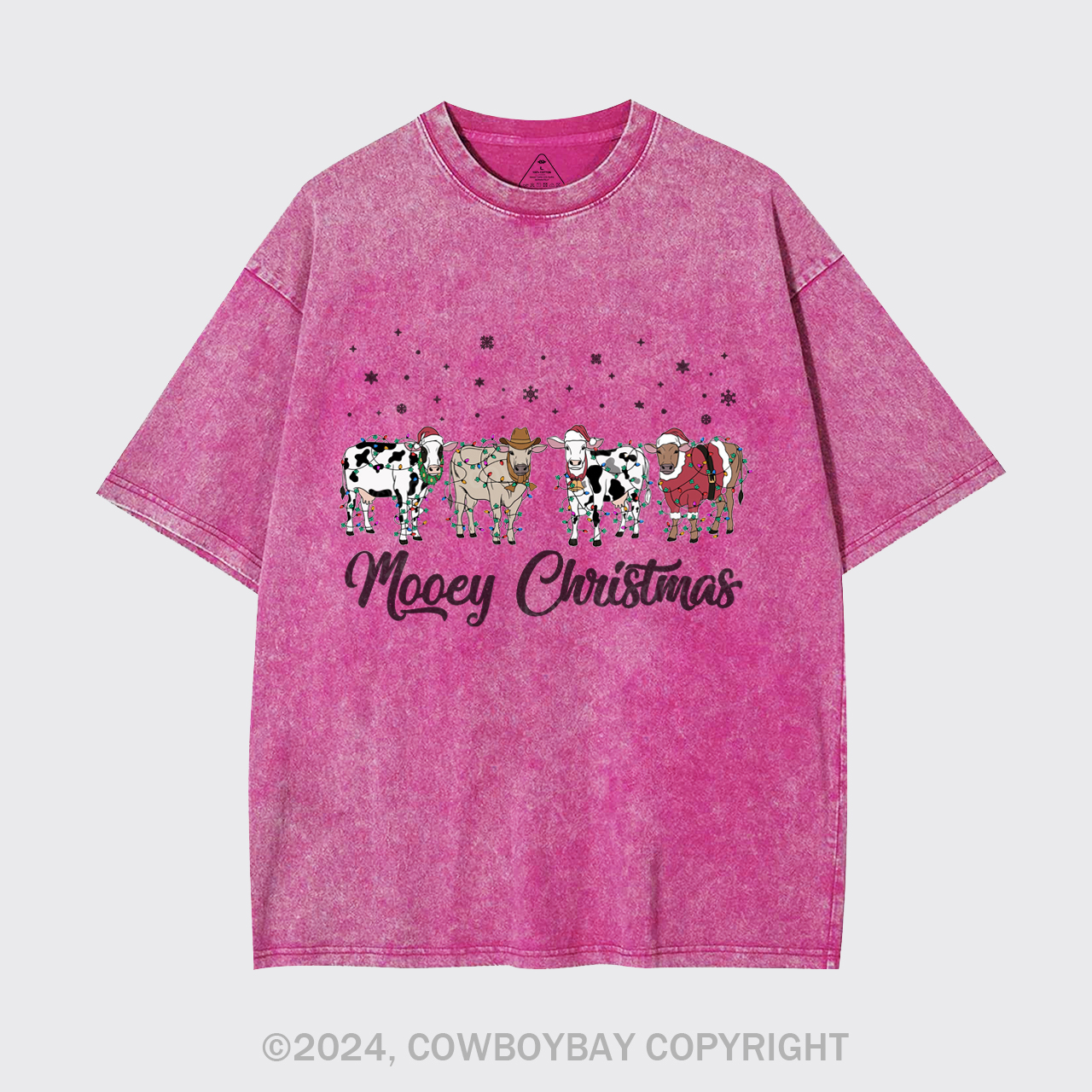 Christmas Cow Garment-dye Tees