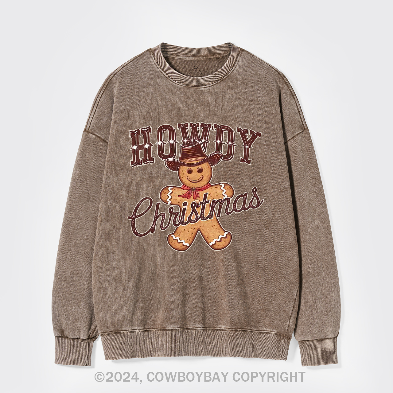 Howdy Christmas Washed Sweatshirts