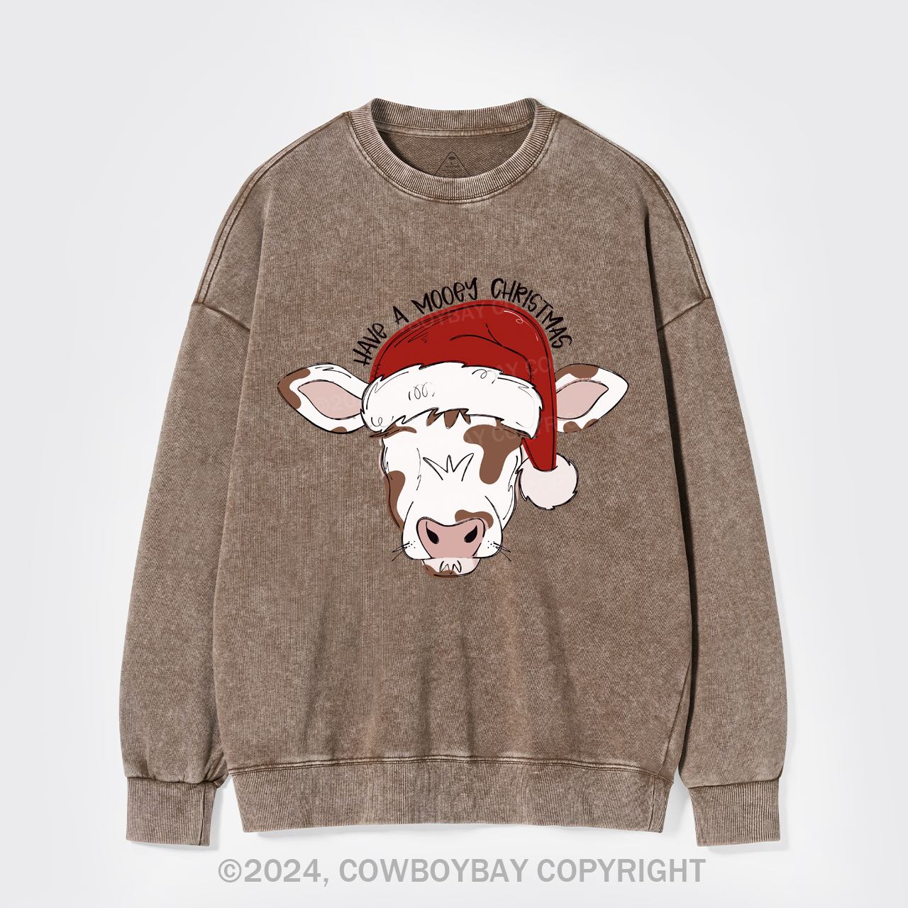 Mooey Christmas Boy Washed Sweatshirts