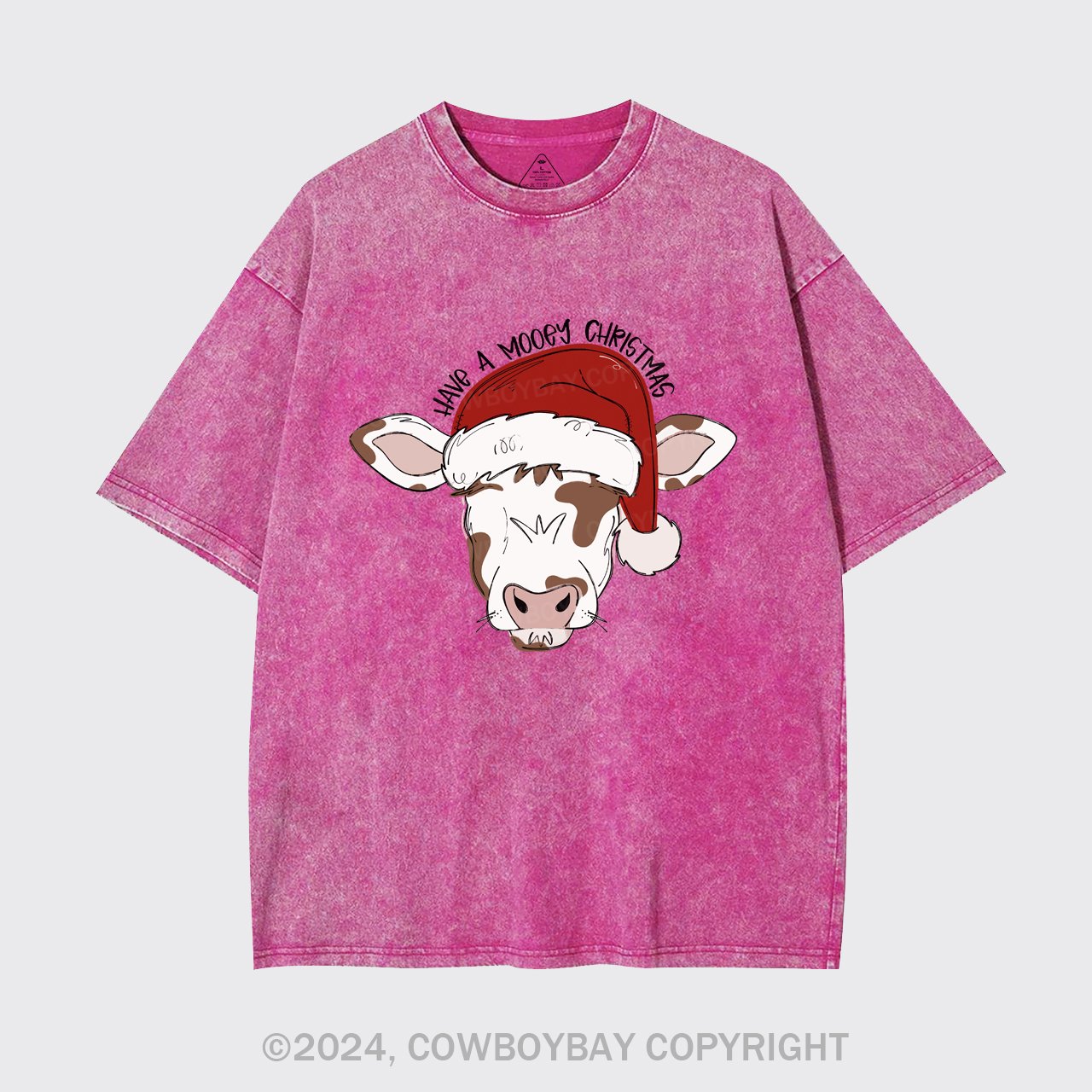 Mooey Christmas Boy Garment-dye Tees