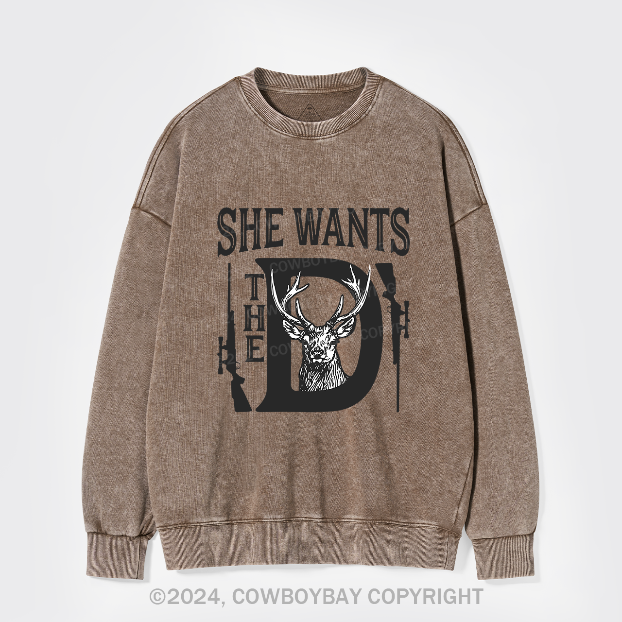 She Wants The D Washed Sweatshirts