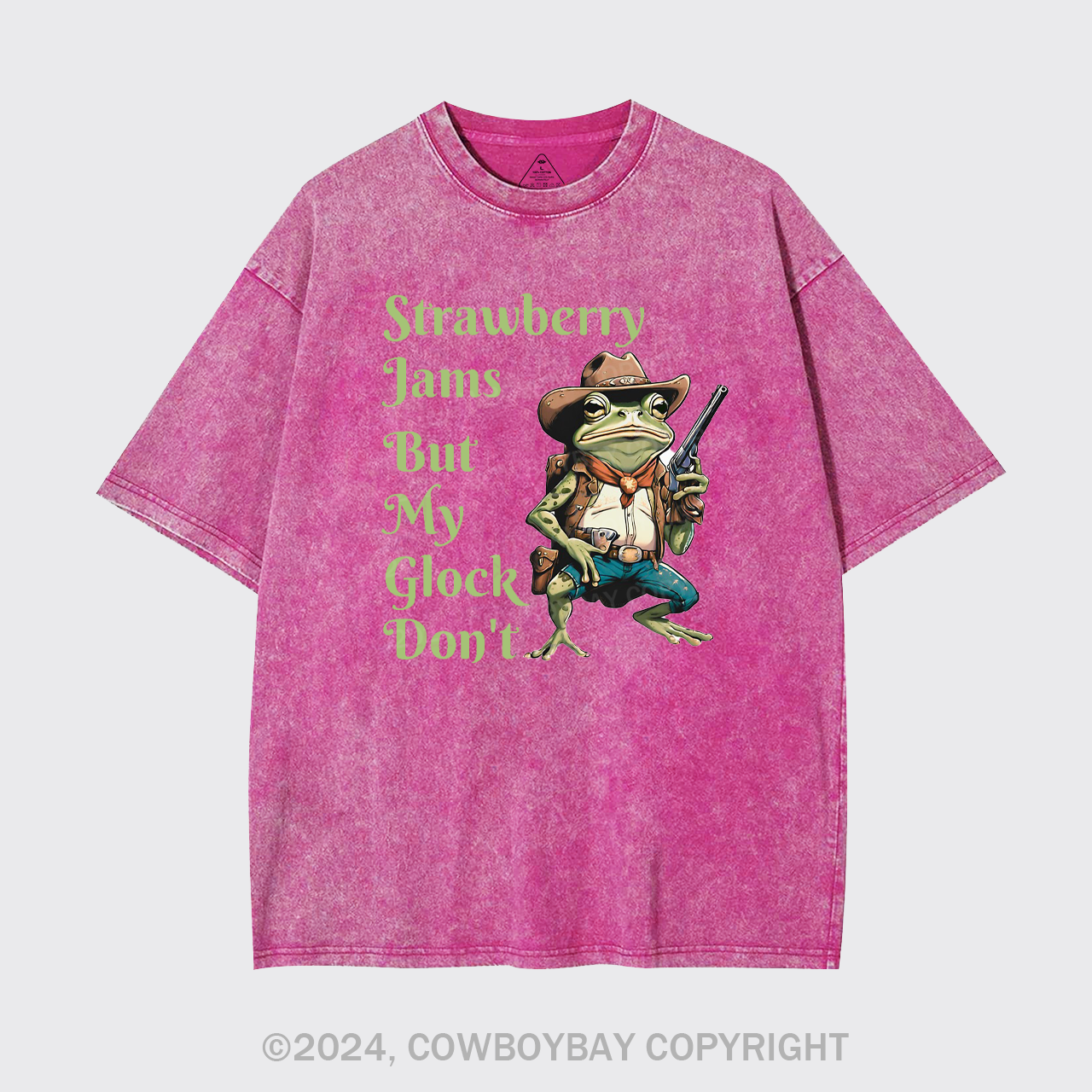 Strawberry Jams But My Glock Don't Garment-dye Tees