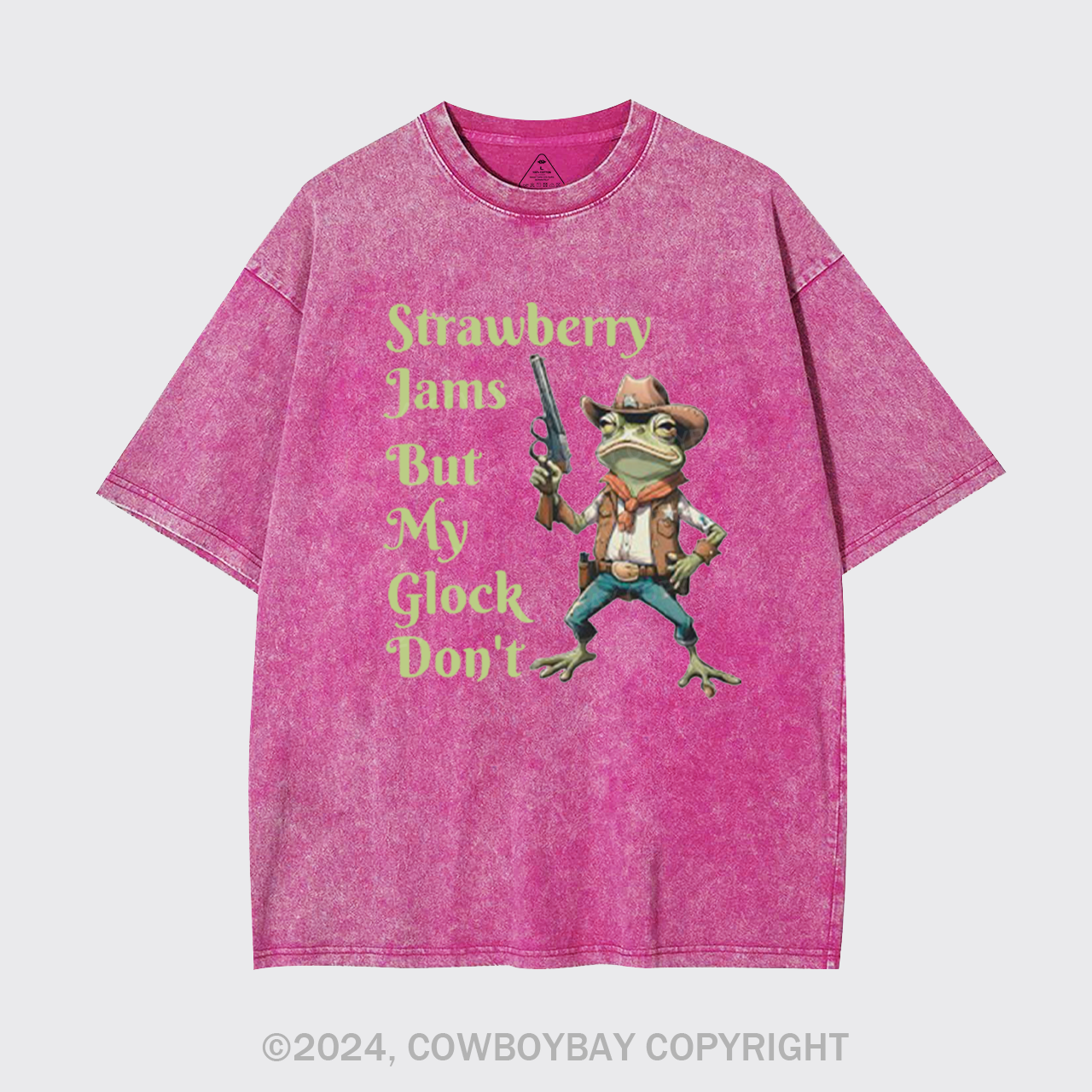 Strawberry Jams But My Glock Don't Garment-dye Tees