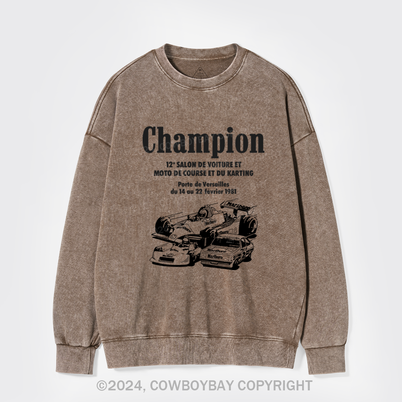 Paris Passion Racing Washed Sweatshirts