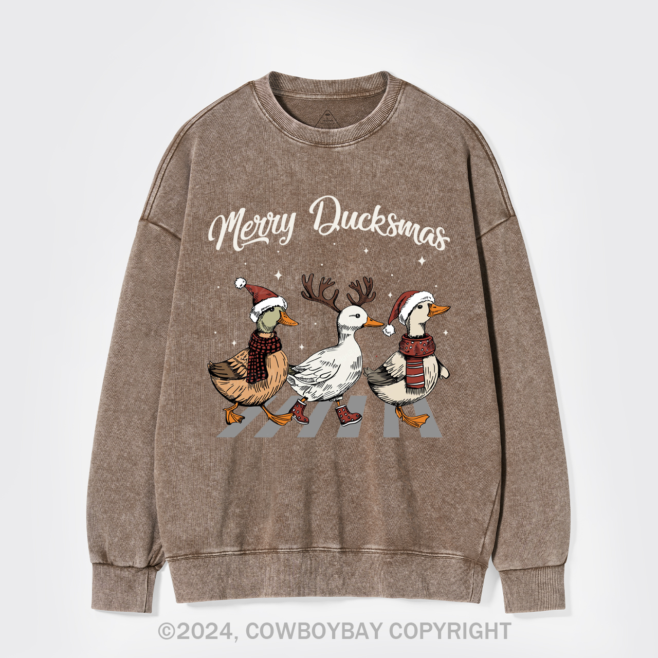 Merry Ducksmas Washed Sweatshirts