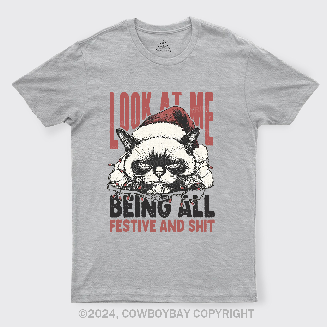 Funny Christmas Cat T-Shirts