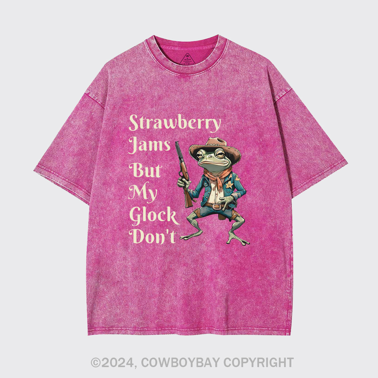 Strawberry Jams But My Glock Don't Garment-dye Tees