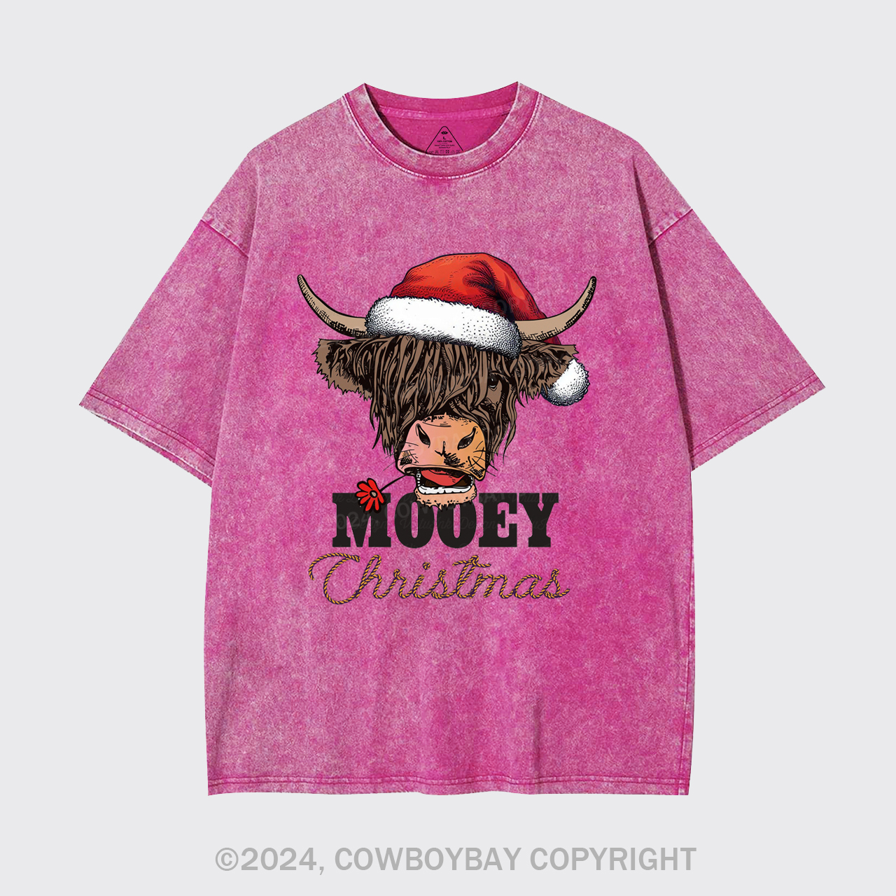 Cow Christmas Garment-dye Tees