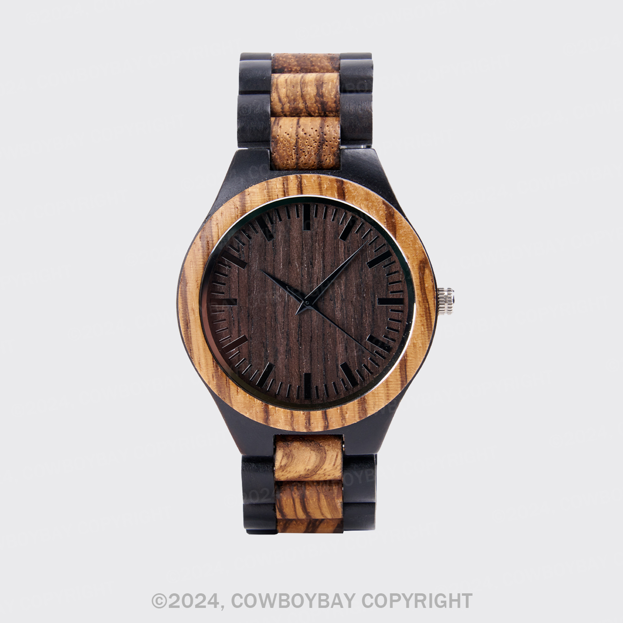 Vintage Quartz Wood Watch