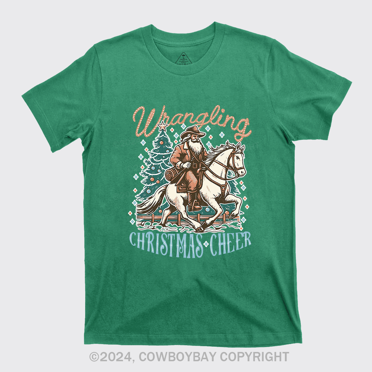 Western Christmas Santa T-Shirts