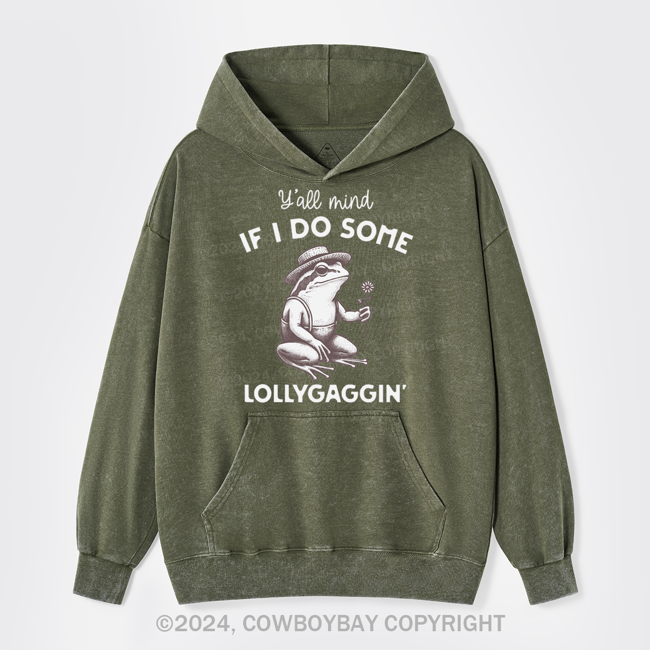 Y'all Mind If I Do Some Lollygaggin' Garment-Dye Hoodies