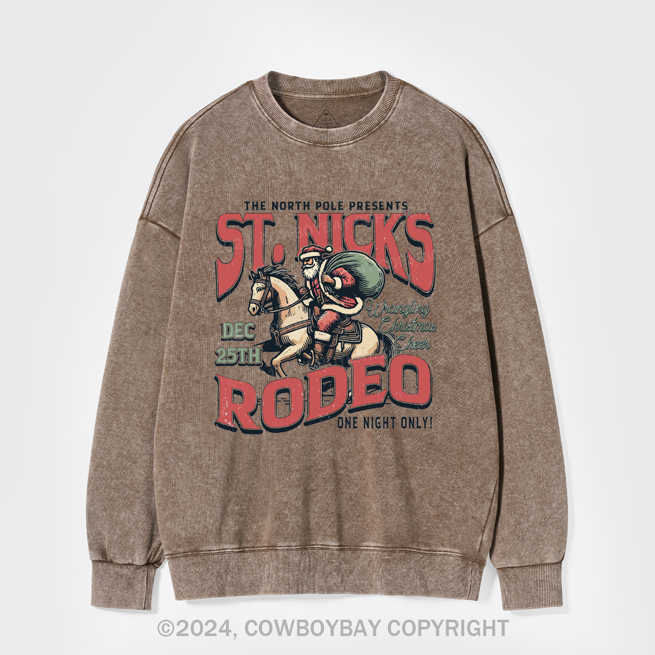 St, Nick's Rodeo Washed Sweatshirts