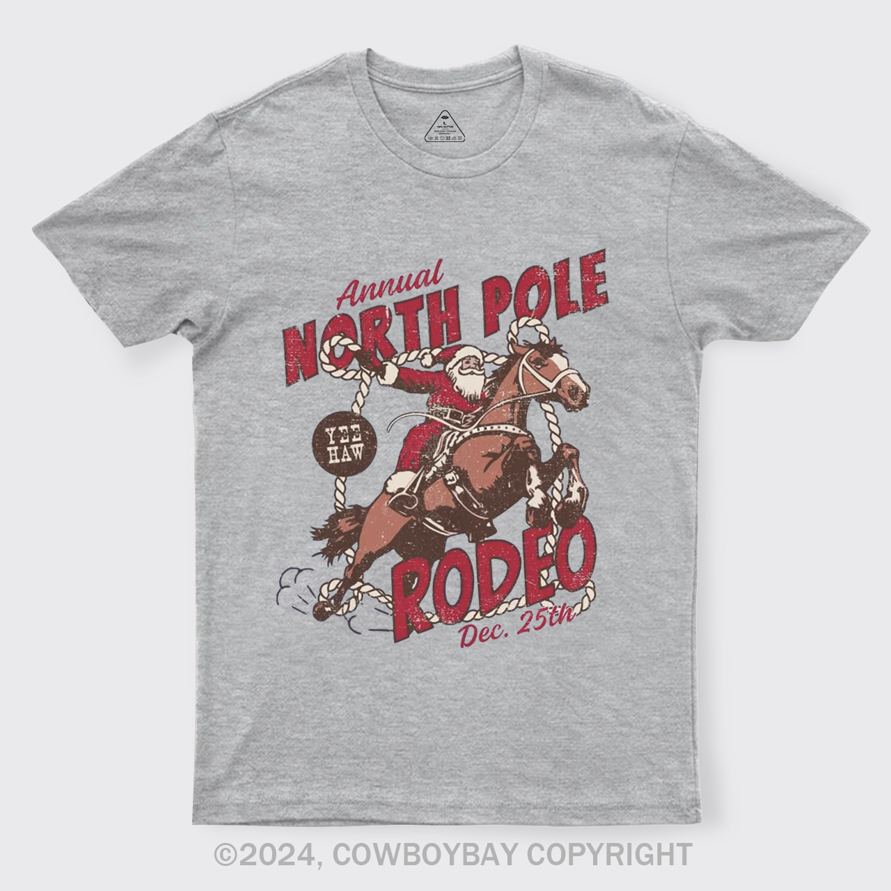 North Pole Rodeo Crewneck T-Shirts