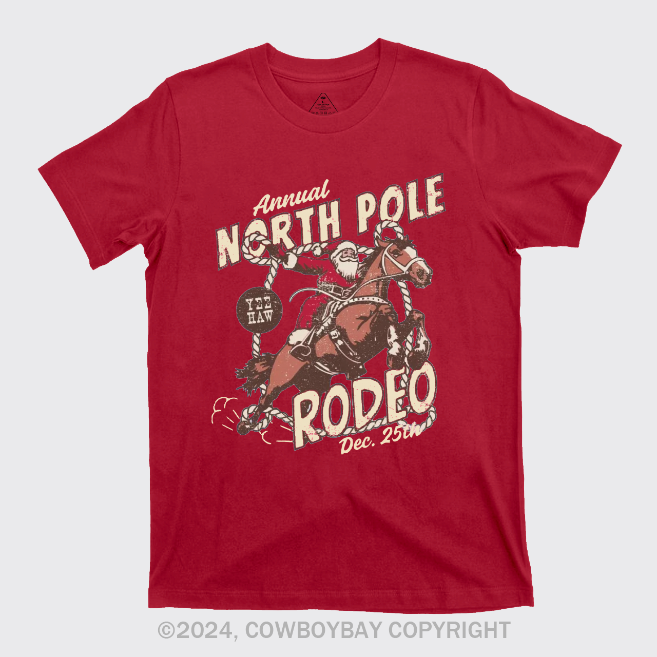 North Pole Rodeo Crewneck T-Shirts