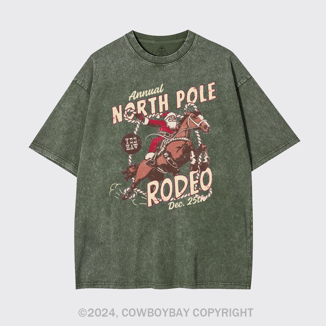 North Pole Rodeo Crewneck Garment-dye Tees