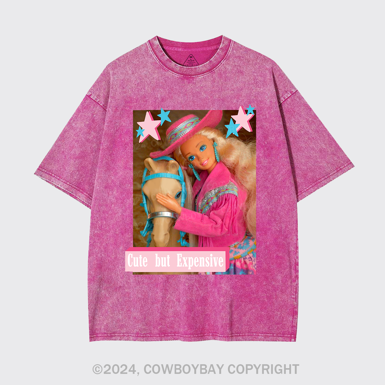 Cute But Expensive Retro Cowboy Garment-dye Tees
