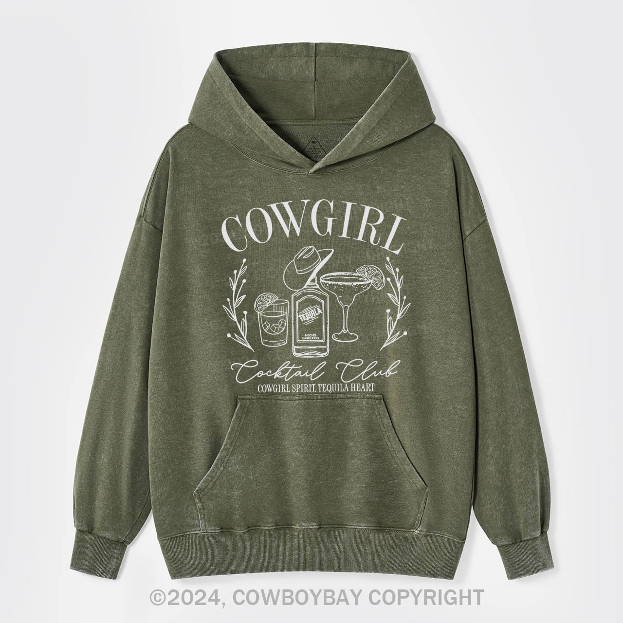 Cowgirl Cocktail Club Garment-Dye Hoodies