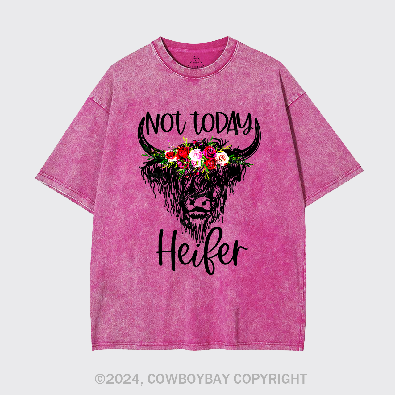 Not Today Heifer Cowboy Garment-dye Tees