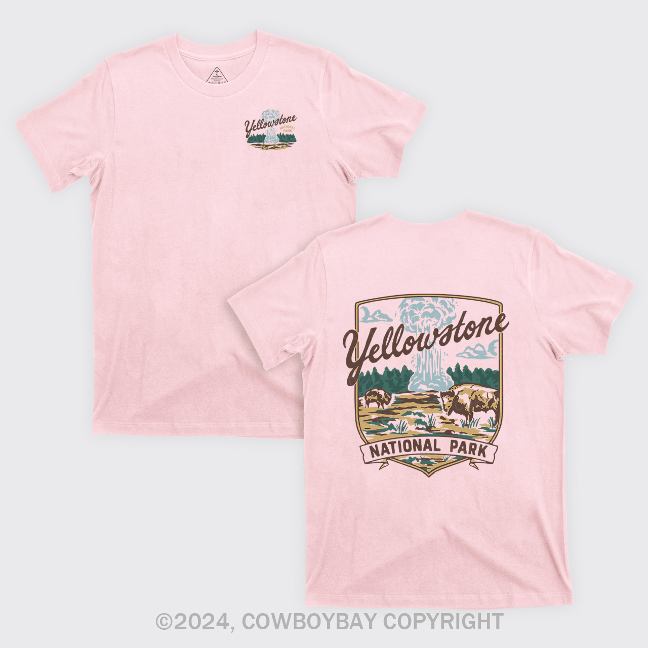 Yellowstone Vintage Illustration T-Shirts