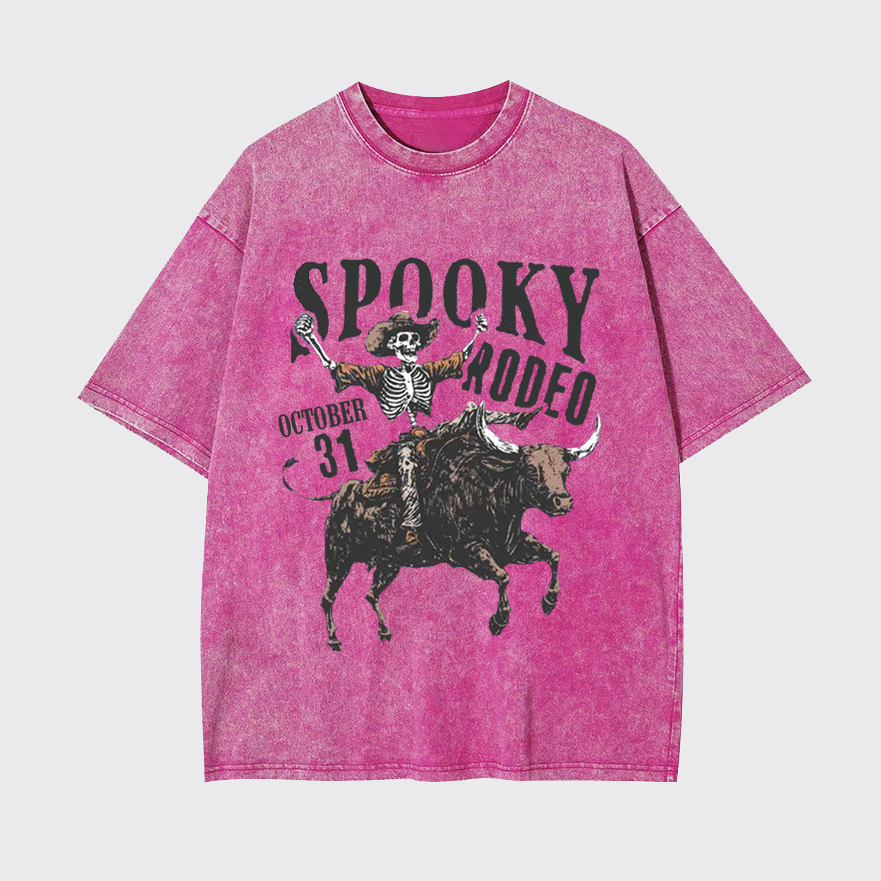 Retro Halloween Spooky Rodeo Garment-dye Tees