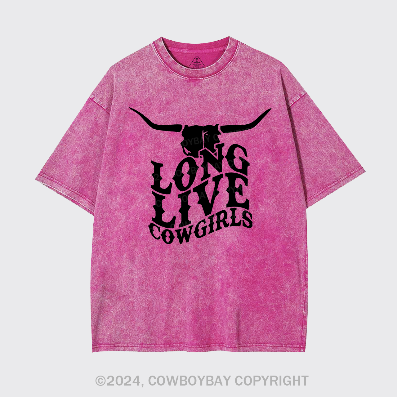 Cow Bull Long Live Cowgirls Garment-dye Tees