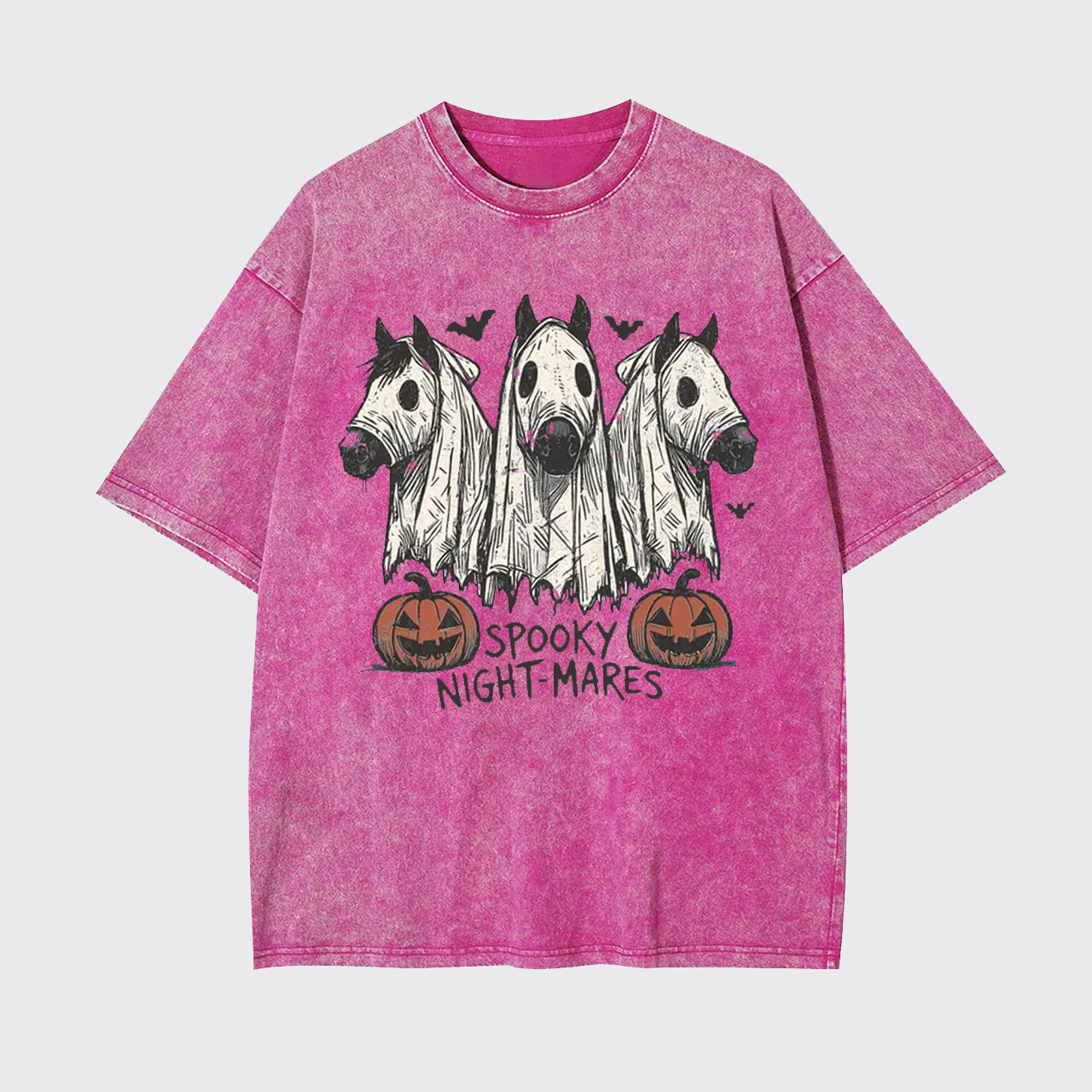 Halloween Spooky Night-Mares Horse Garment-dye Tees