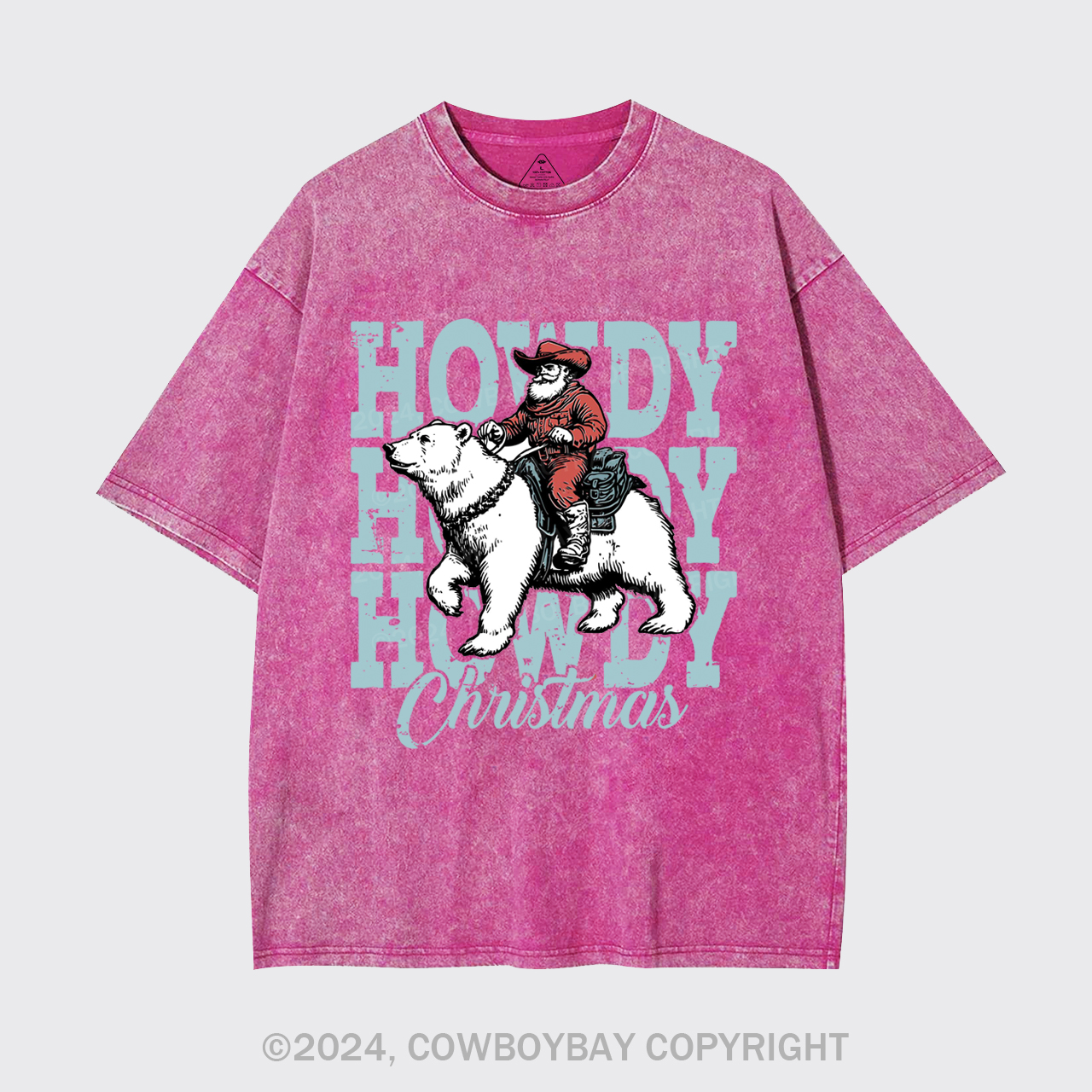 Santa Claus And Polar Bear Garment-dye Tees