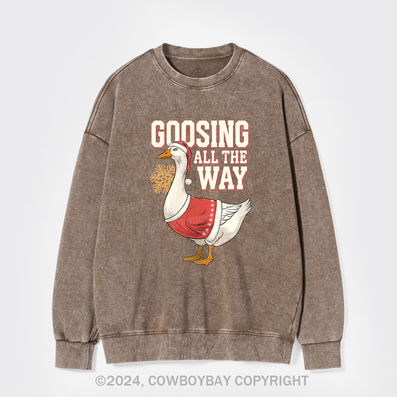 Goosing All The Way Washed Sweatshirts