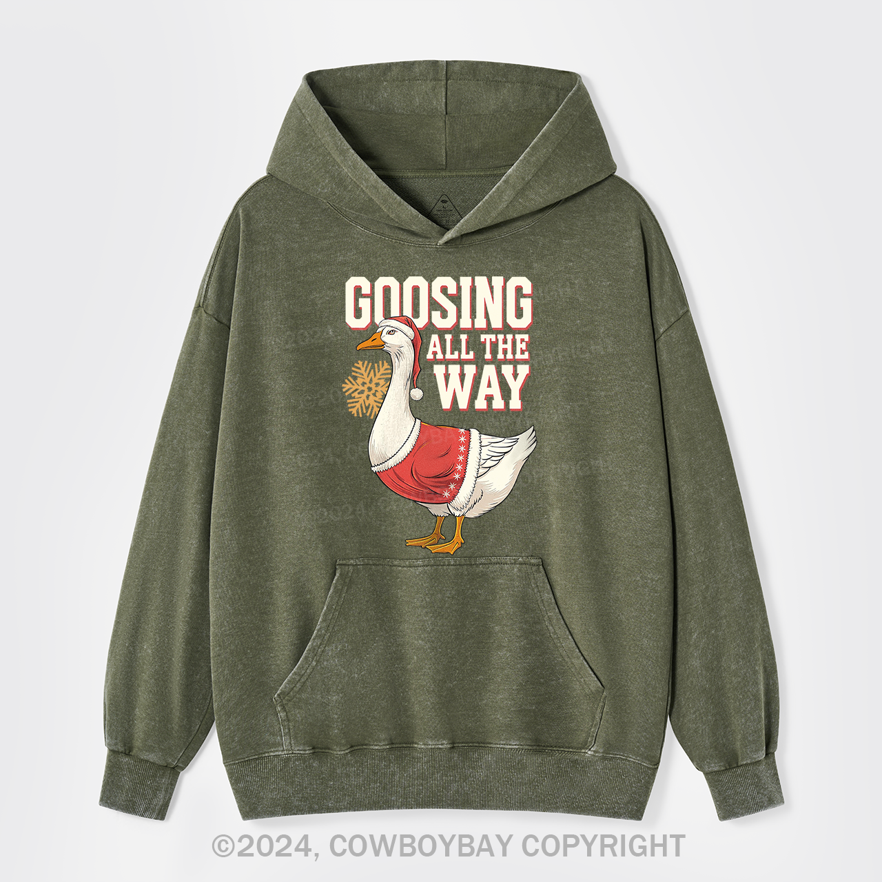 Goosing All The Way Garment-Dye Hoodies