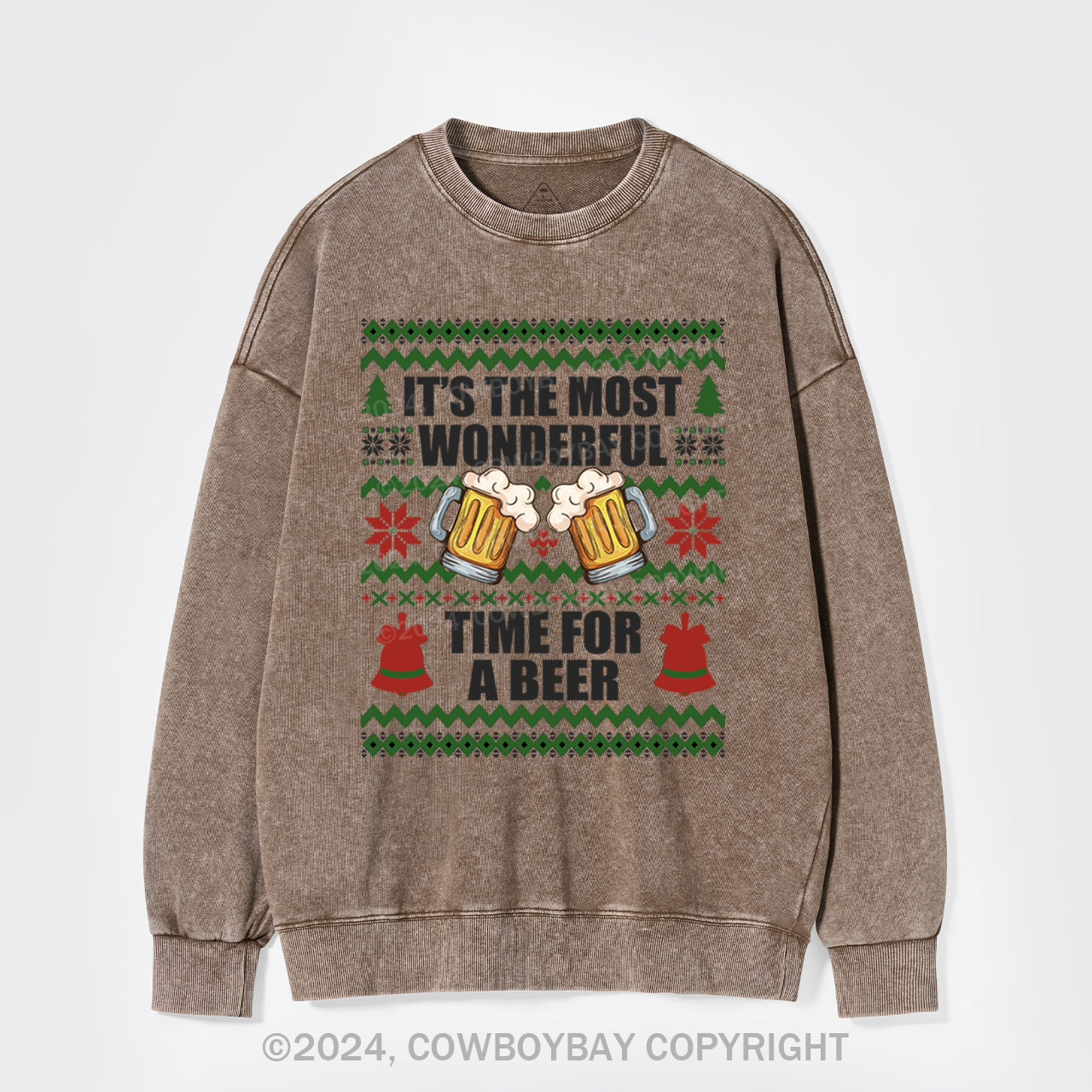 It's The Most Wonderful Time For A Beer Washed Sweatshirts